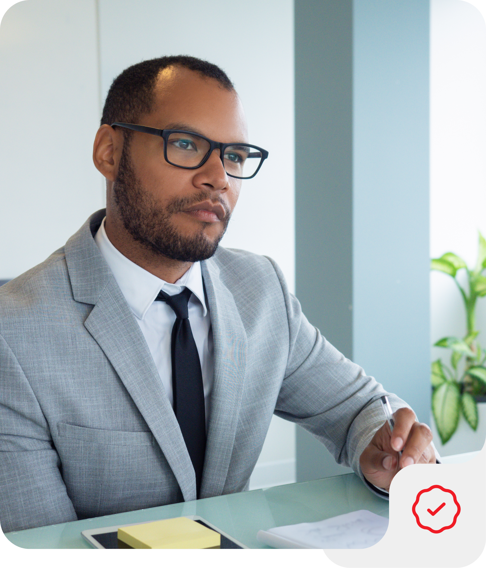 business black man typing laptop office research email client finance report space accountant pc company audit update budget financial proposal investment offer 29