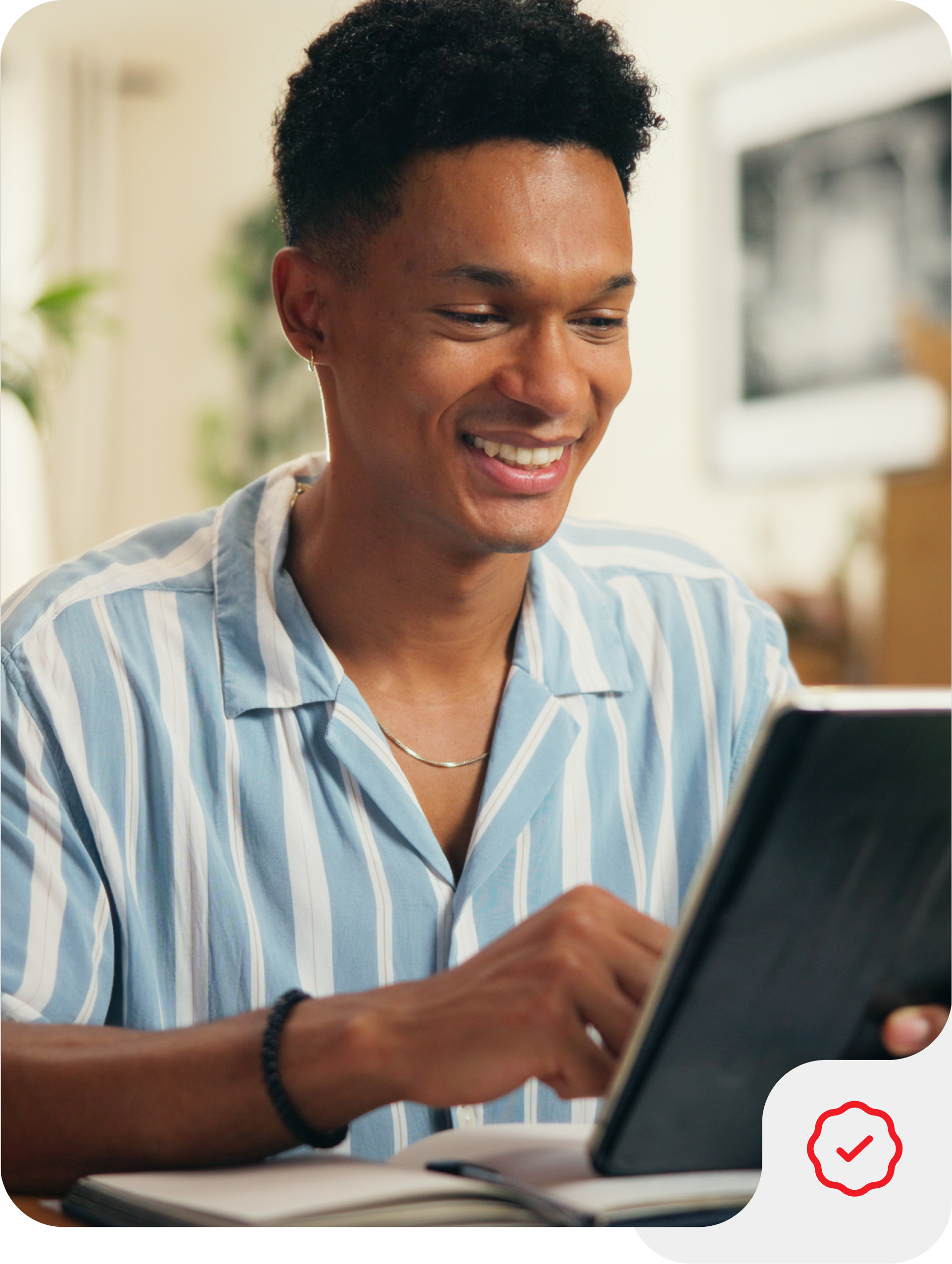 business black man typing laptop office research email client finance report space accountant pc company audit update budget financial proposal investment offer 9