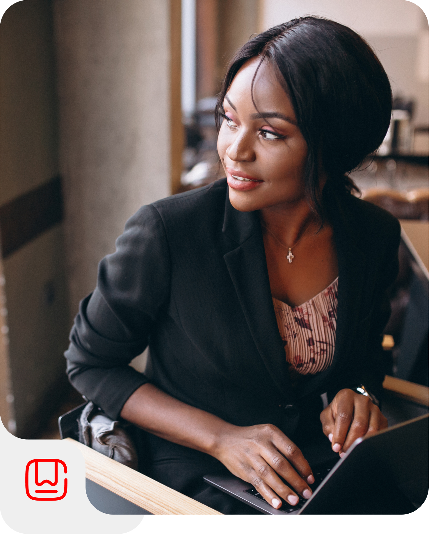 woman working drinking coffee 22